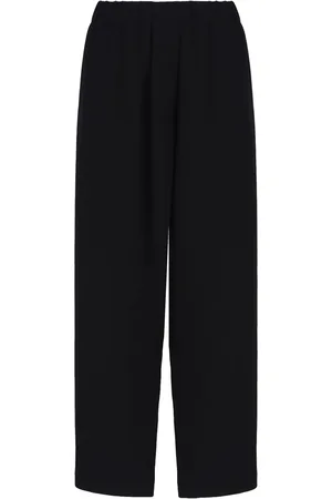 Giorgio Armani Pantaloni dritti con vita elasticizzata