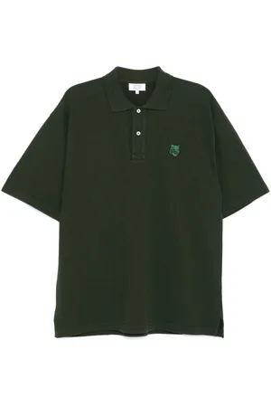 Maison Kitsuné Polo con applicazione Bold Fox Head