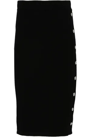 Pinko Gonna midi in maglia a coste