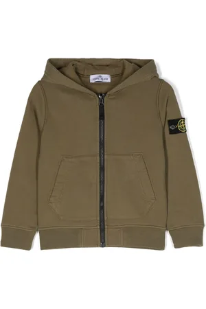 Stone Island Cardigan con zip Compass
