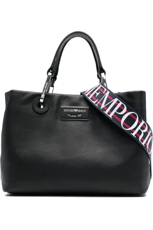 Emporio Armani Borsa tote con placca logo