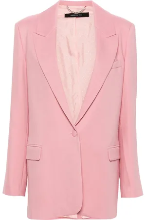 FEDERICA TOSI Blazer monopetto con revers a lancia