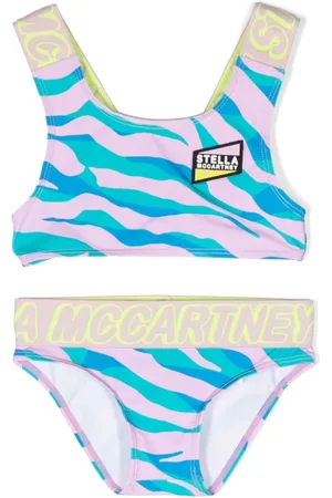 Stella McCartney Set bikini con stampa tigrata