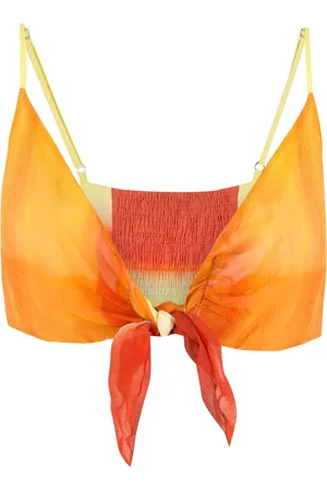 AMIR SLAMA Top bikini con dettaglio a nodo