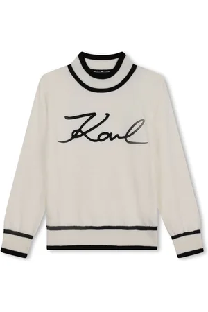 Karl Lagerfeld Maglione a collo alto con ricamo