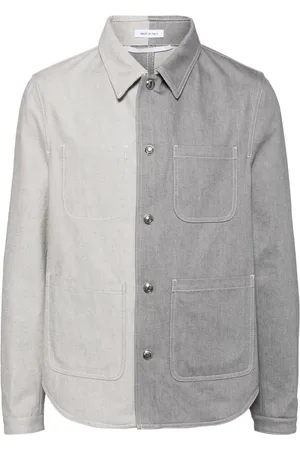 Thom Browne Giacca denim bicolore