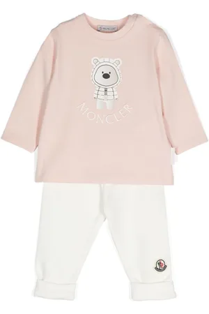 Moncler T-shirt e leggings con ricamo
