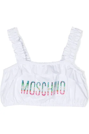 Moschino Top bikini con ricamo