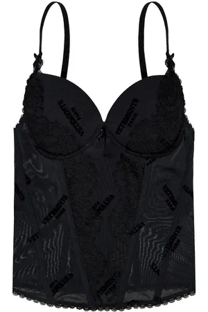 Vetements Top con logo jacquard