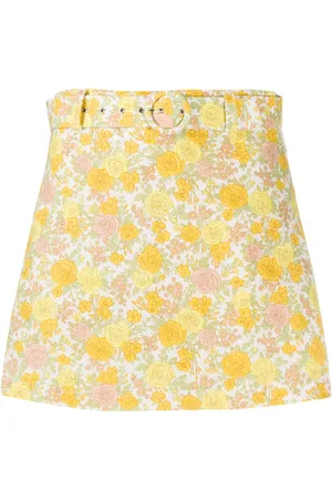 FAITHFULL THE BRAND Shorts a fiori con cintura