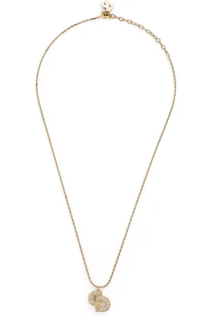 Dior Collana con logo CD di strass