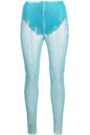 GIUSEPPE DI MORABITO Leggings a rete lamé