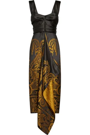 Etro Abito midi con effetto jacquard