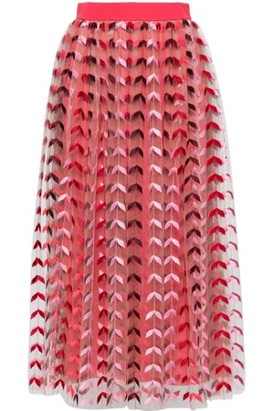 Elie saab Gonna in tulle con ricamo