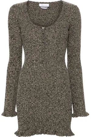 BLUMARINE Abito corto m??lange a coste