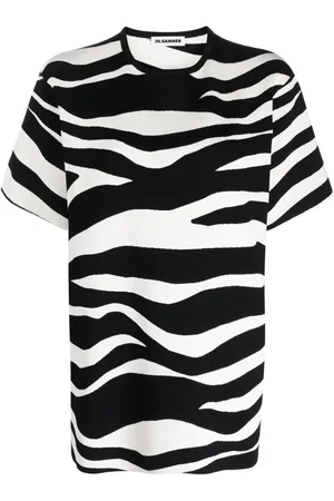 Jil Sander T-shirt con stampa zebra