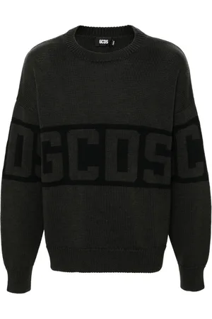 GCDS Maglione girocollo con banda logo