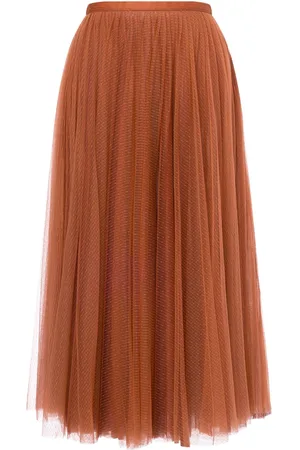 Serafini Gonna midi con strato in tulle