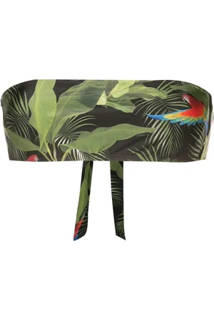 Lygia & Nanny Top bikini Bajja con stampa botanica