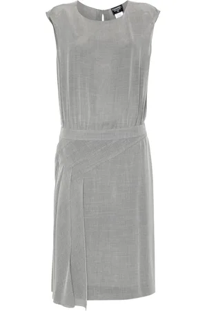 CHANEL Abito midi con dettaglio plissettato 1999