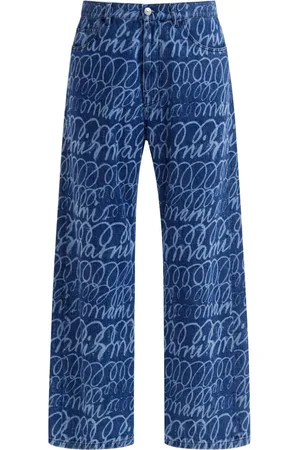 Marni Pantaloni Scribble ampi