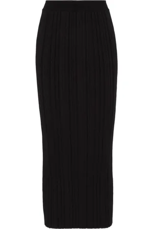 Balmain Gonna midi plissettata