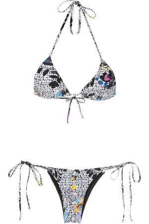 AMIR SLAMA Bikini con stampa grafica