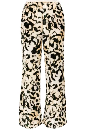 FORTE FORTE Pantaloni con stampa astratta