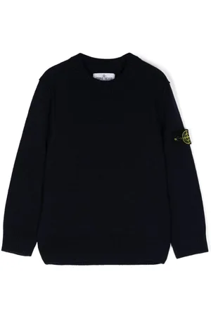 Stone Island Maglione girocollo con applicazione Compass