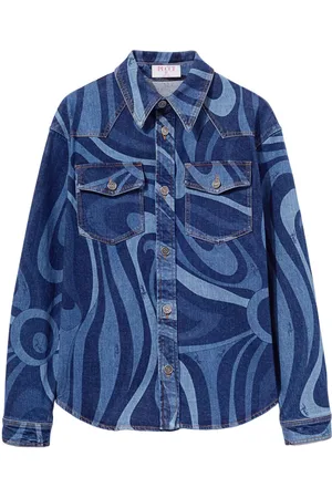 Puccini Gonna denim con stampa