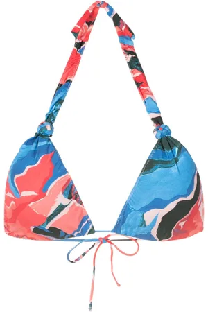 CLUBE BOSSA Top bikini Rings con stampa grafica