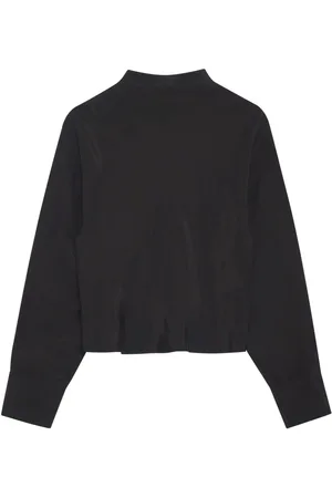 ANINE BING Blusa Ivy con maniche a spalla bassa