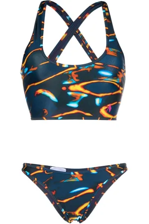 The Attico Bikini con stampa astratta
