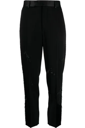 UNDERCOVER Pantaloni dritti con ricamo