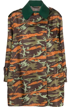 Jean Paul Gaultier Cappotto doppiopetto con stampa camouflage anni 