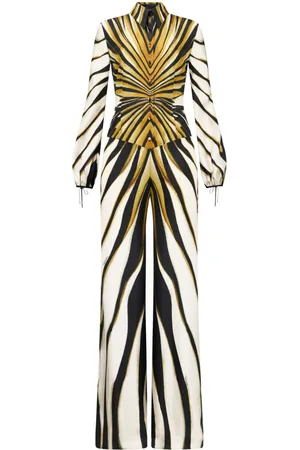 Roberto Cavalli Tuta intera Ray of Gold con stampa