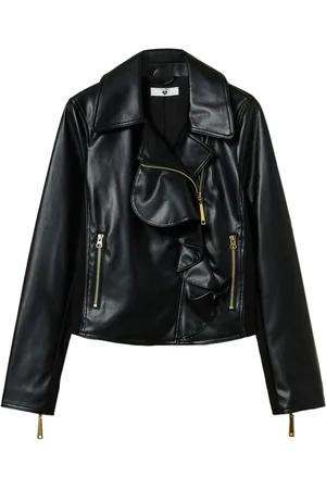 Twin-Set Giacca biker con ruches