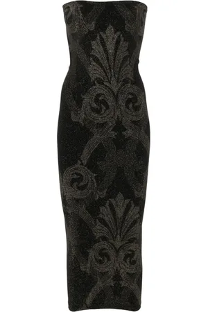 Wolford Abito midi metallizzato con effetto jacquard barocco x ETRO