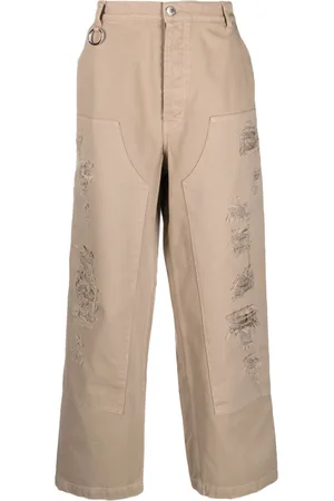 Etudes Jeans dritti con effetto vissuto