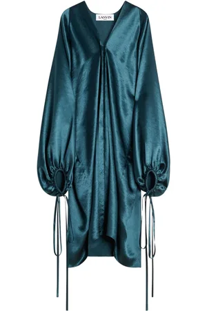 Lanvin Abito midi con effetto raso
