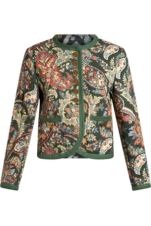 Etro Giacca crop con stampa paisley