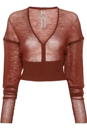 Rick Owens Maglione LS V crop