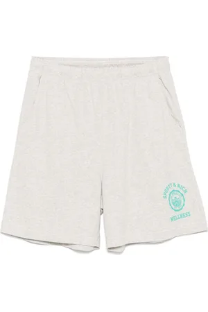 Sporty & Rich Shorts sportivi con stampa Emblem