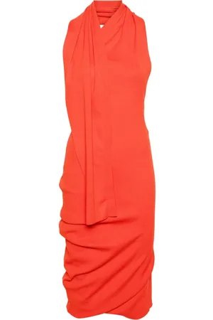 Fendi Abito midi con scollo all