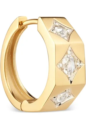 Marie Lichtenberg Orecchini a cerchio in giallo 18kt e diamanti
