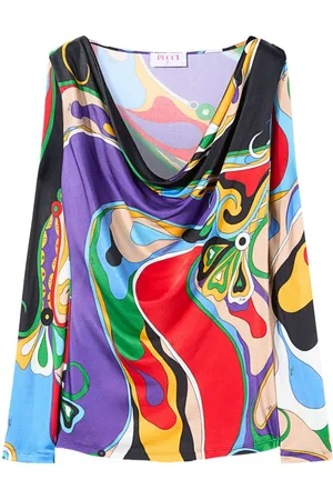 Puccini Blusa con stampa astratta