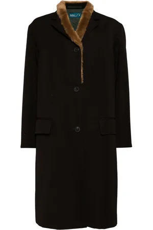 Kolor Cappotto con collo in finta pelliccia