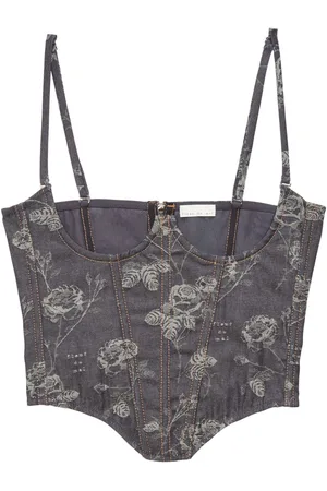 FLEUR DU MAL Bustino con effetto jacquard