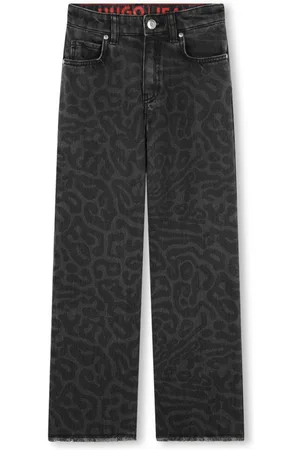 HUGO BOSS Jeans dritti con stampa