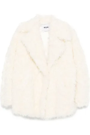 Msgm Cappotto in pelliccia cruelty-free